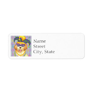 Mardi Gras Golden Retriever