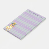 Mardi Gras Golden Retriever Post-it Klebezettel (angewinkelt)