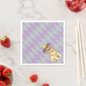 Mardi Gras Golden Retriever Serviette (Beispiel)