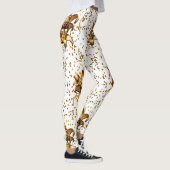 Mardi Gras Goldmaske und Confetti Leggings (Rechts)
