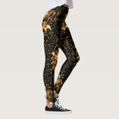 Mardi Gras Goldmaske und Confetti Leggings (Rechts)