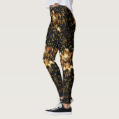 Mardi Gras Goldmaske und Confetti Leggings (Links)