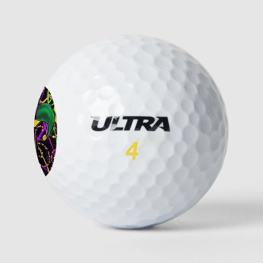 MARDI GRAS GOLF BALL (Logo)