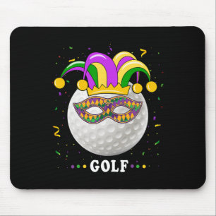 Mardi Gras Golf Costume Mardi Gras Jester Hat Golf Mousepad