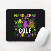 Mardi Gras Golf-Mannschaft Süße Maskierte Perlen S Mousepad (Mit Mouse)