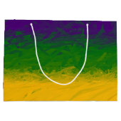 Mardi Gras Gradient Große Geschenktüte (Rückseite)