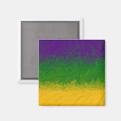 Mardi Gras Gradient Magnet (Vorderseite/Rückseite)