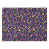 Mardi Gras Green Golden Lila Ribbons Tischdecke (Vorderseite (Horizontal))