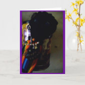 Mardi Gras Greeting Karte (Gelbe Blume)