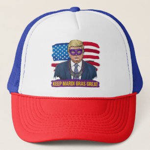Mardi Gras großartig lustig Trump Mardi Gras 2025  Truckerkappe