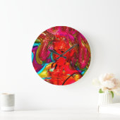 Mardi Gras Große Wanduhr (Zuhause)