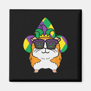 Mardi Gras Guinea Schweine Karneval Jungen Mädchen Magnet