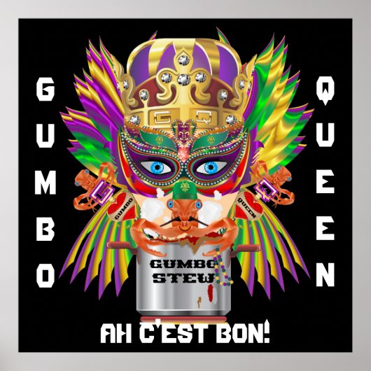 Mardi Gras Gumbo Queen View Tips bitte Poster (Vorne)