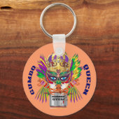 Mardi Gras Gumbo Queen View Tips bitte Schlüsselanhänger (Vorderseite)
