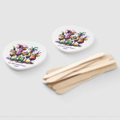 Mardi Gras     Hand Fan Fächer (Non-assembled)