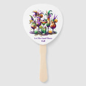 Mardi Gras Hand Fan Fächer (Vorderseite)