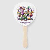 Mardi Gras Handfächer (Rückseite)