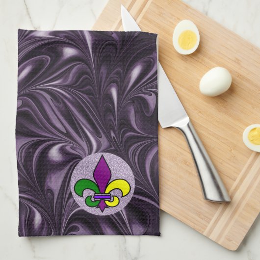 Mardi Gras Handtuch (Viertel Falte)