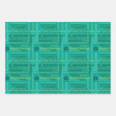 Mardi Gras Happy Days Wrapping Paper Geschenkpapier Set (Vorderseite 2)