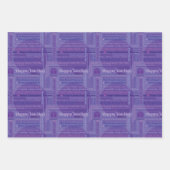 Mardi Gras Happy Days Wrapping Paper Geschenkpapier Set (Vorderseite)