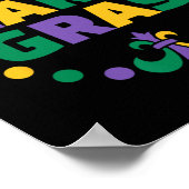 Mardi Gras Happy Mardi Gras Carnival Poster (Ecke)