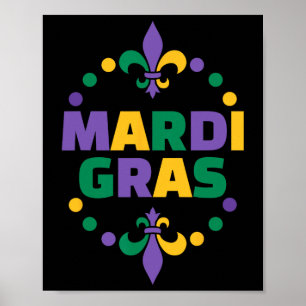 Mardi Gras Happy Mardi Gras Carnival Poster