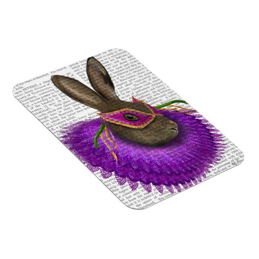 Mardi Gras Hare 2 Magnet (Rechte Seite)