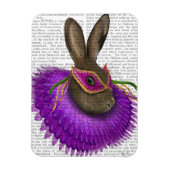 Mardi Gras Hare 2 Magnet (Vertikal)