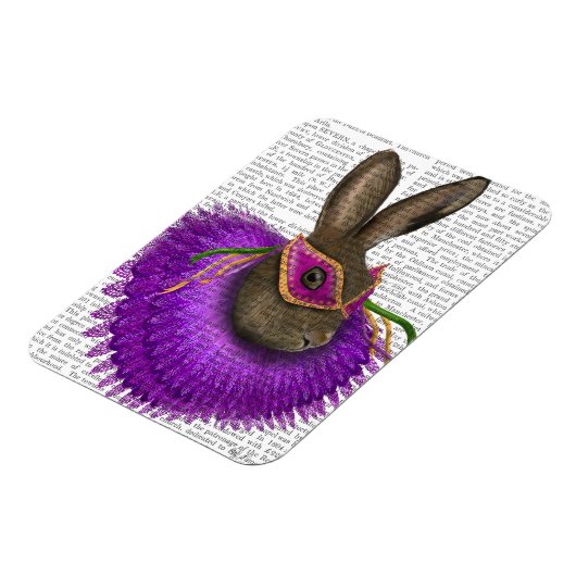Mardi Gras Hare 2 Magnet (Linke Seite)