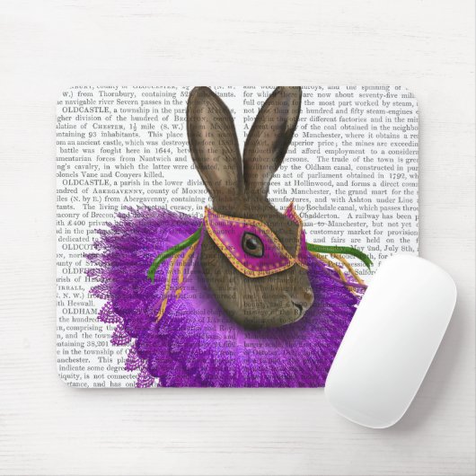 Mardi Gras Hare 2 Mousepad (Mit Mouse)