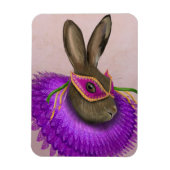 Mardi Gras Hare 4 Magnet (Vertikal)
