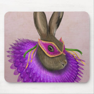 Mardi Gras Hare 4 Mousepad
