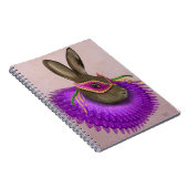 Mardi Gras Hare 4 Notizblock (Rechte Seite)