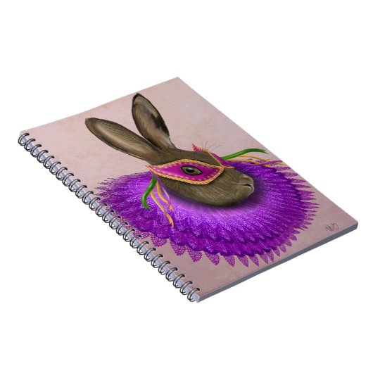 Mardi Gras Hare 4 Notizblock (Rechte Seite)