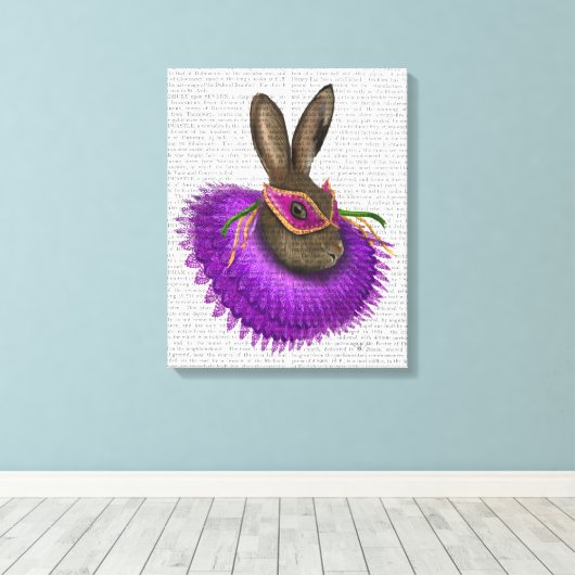 Mardi Gras Hare Leinwanddruck (Insitu (Holzboden))