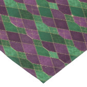 Mardi Gras Harlequin Diamant Tischdecke (Schrägansicht)