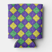 Mardi Gras Harlequin Diamond Karnevalsmuster Dosenkühler (Vorderseite)