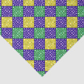 Mardi Gras Harlequin Diamond Karnevalsmuster Seidenpapier (Ausschnitt)