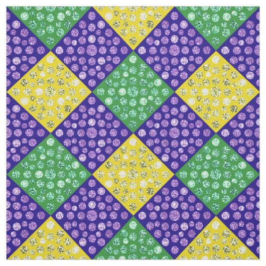 Mardi Gras Harlequin Diamond Karnevalsmuster Stoff (Muster)