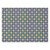 Mardi Gras Harlequin Diamond Karnevalsmuster Tischdecke (Vorderseite (Horizontal))