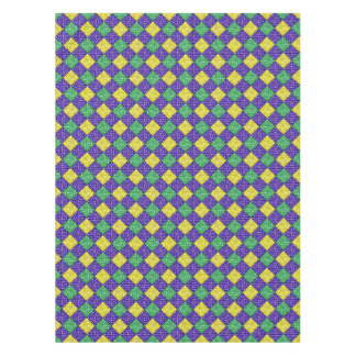 Mardi Gras Harlequin Diamond Karnevalsmuster Tischdecke