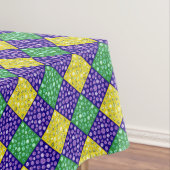 Mardi Gras Harlequin Diamond Karnevalsmuster Tischdecke (Beispiel)