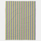 Mardi Gras Harlequin Diamond Muster 2 Fleecedecke (Vorderseite)