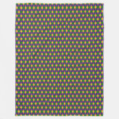 Mardi Gras Harlequin Diamond Pattern Fleecedecke (Vorderseite)