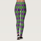 Mardi Gras | Harlequin Diamond Pattern Leggings (Rückseite)