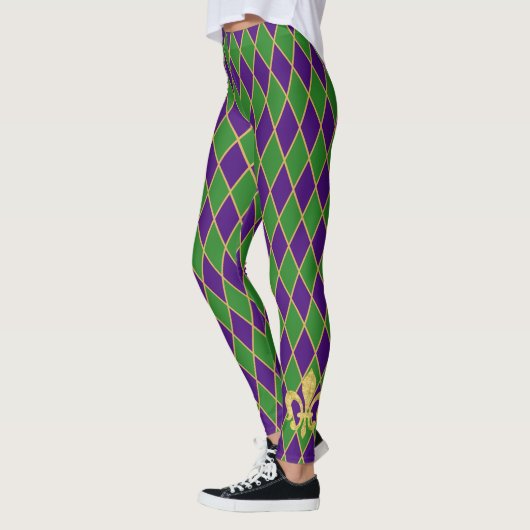 Mardi Gras | Harlequin Diamond Pattern Leggings (Links)