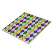 Mardi Gras Harlequin Diamond Pattern Tiles Fliese (Seite)