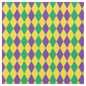 Mardi Gras Harlequin Diamonds Pattern Stoff (Nahaufnahme)