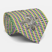 Mardi Gras Harlequin Krawatte-w/Choice Crown oder  Krawatte (Gerollt)