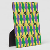 Mardi Gras Harlequin Lilie Fotoplatte (Seite)